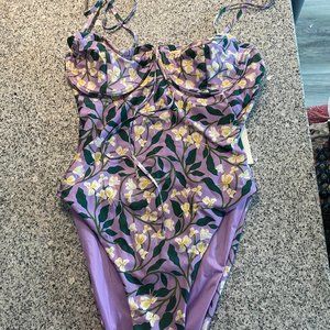 AUGA lila one piece swim, XS